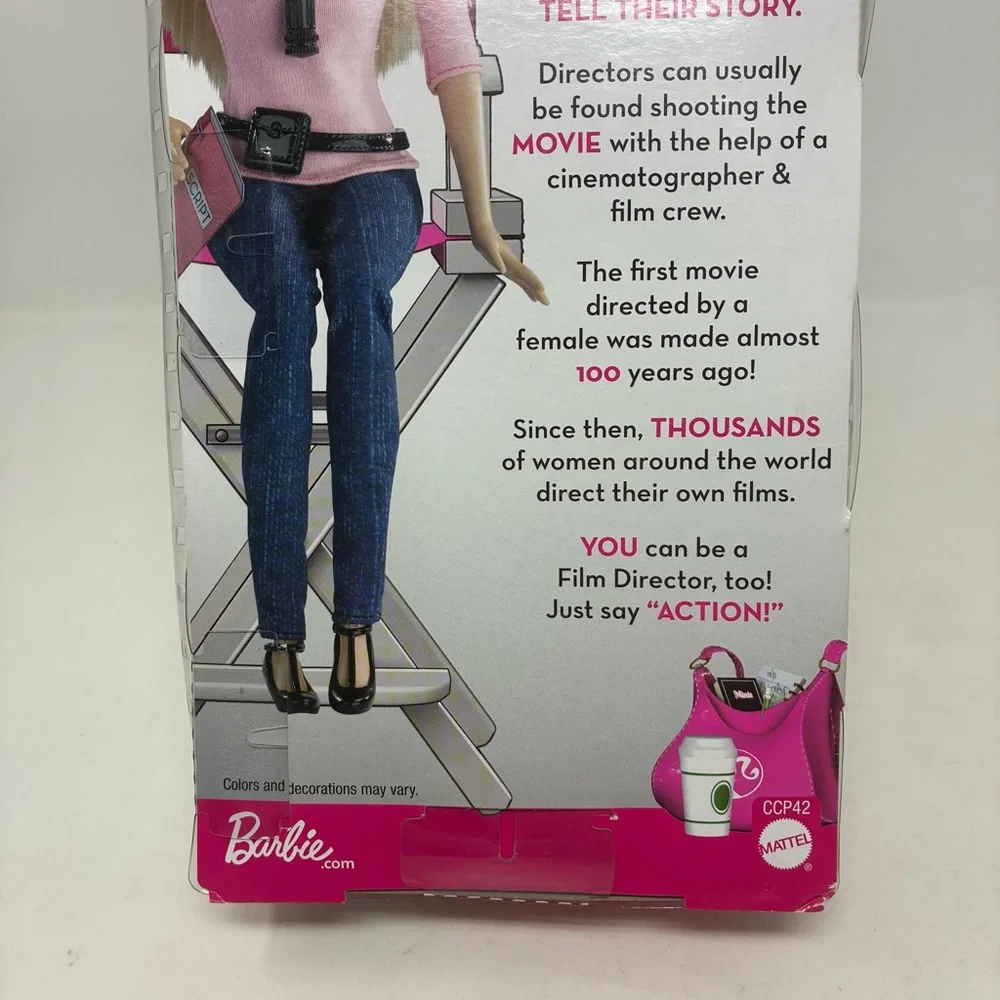 2015 Barbie Doll Film Director Career of the Year Blond hair mint in box - Picture 7 of 8